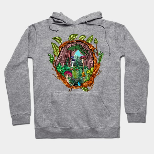 Follow the Mushrooms Hoodie by Mushrooms And Stardust